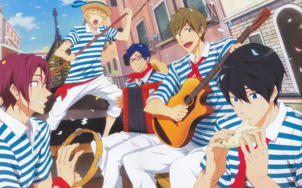 Poster resmi Free! Iwatobi Swim Club Poster anime Free! Iwatobi Swim Club.