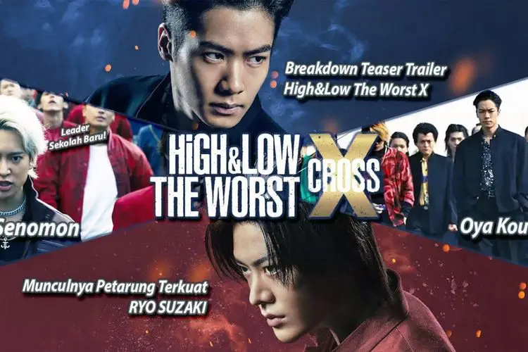 Poster film High and Low The Worst X Cross