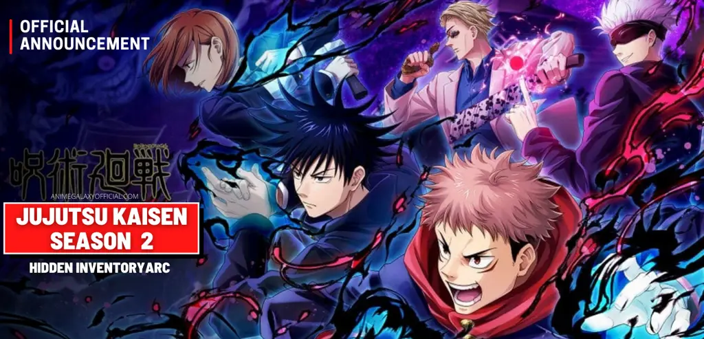 Poster resmi Jujutsu Kaisen season 2