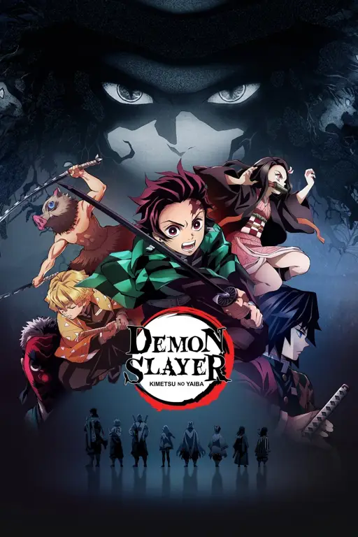 Poster resmi Kimetsu no Yaiba: Mugen Train Poster film Kimetsu no Yaiba: Mugen Train
