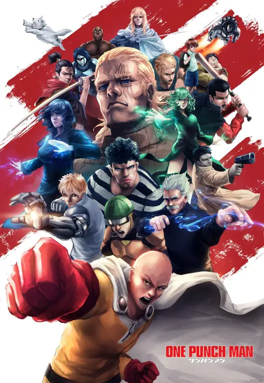 Poster resmi One Punch Man season 2 Poster One Punch Man season 2