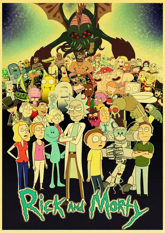 Poster Rick and Morty Musim 3