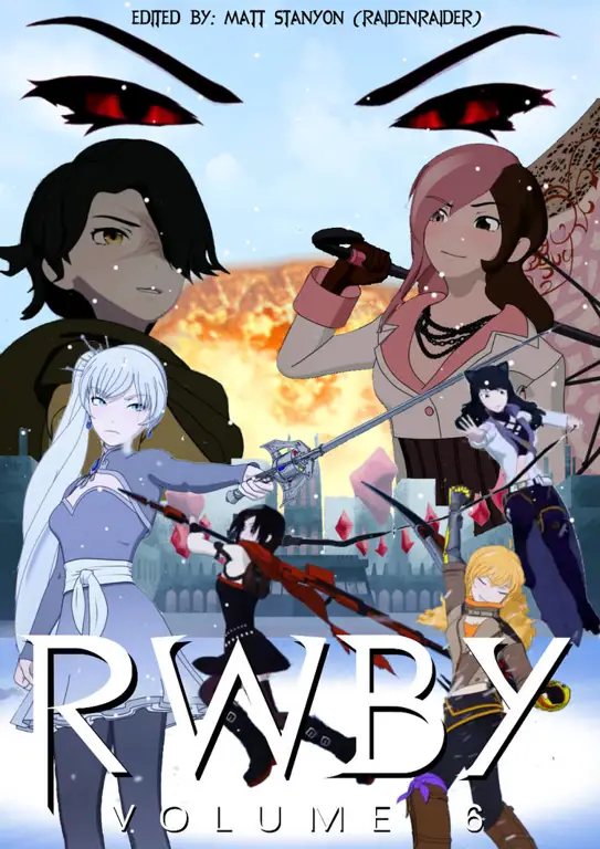 Poster promosi untuk RWBY Volume 6.