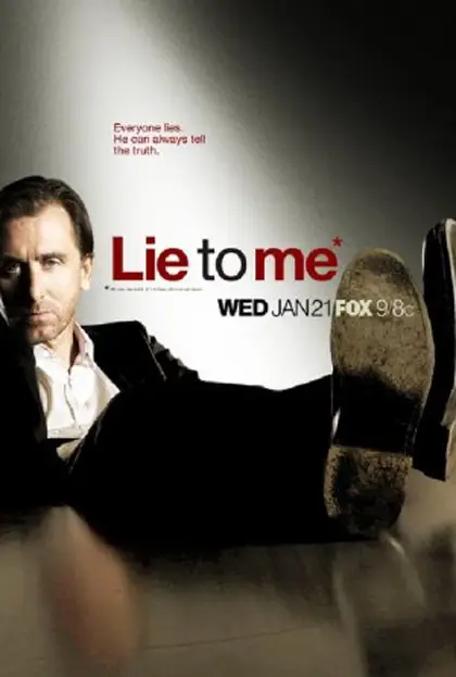 Poster serial Lie to Me dengan subtitle Indonesia