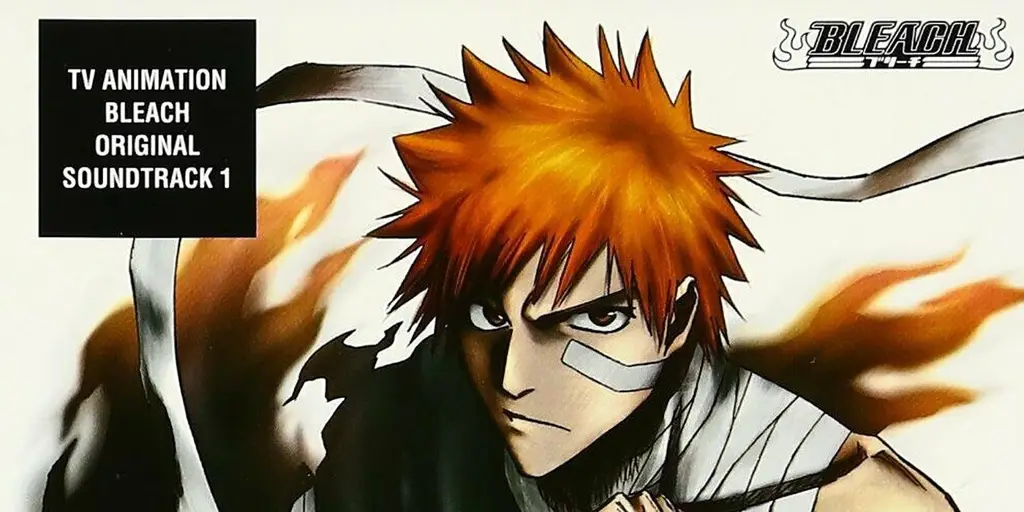 Gambar yang menampilkan poster musik atau soundtrack anime Bleach