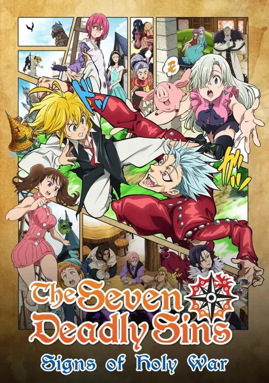 Poster resmi anime Seven Deadly Sins season 2