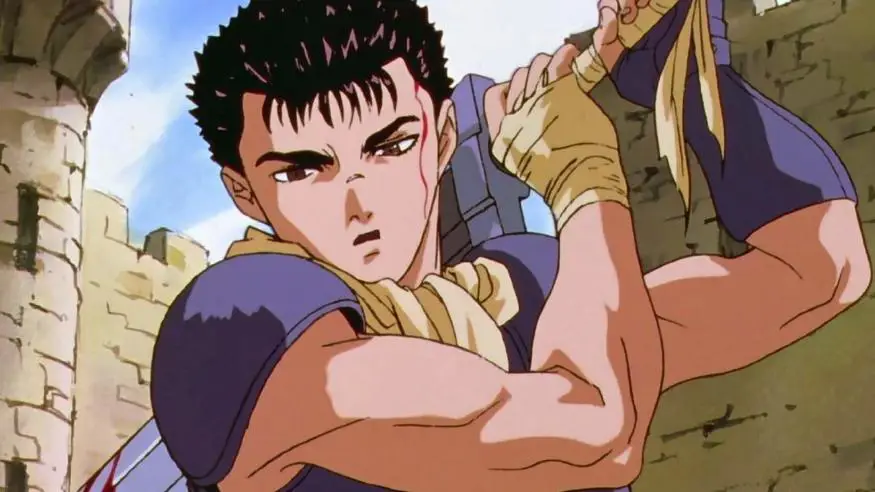 Gambar adegan ikonik dari anime Berserk 1997