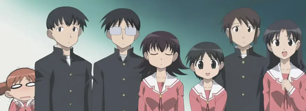 Screenshot adegan dari anime Azumanga Daioh