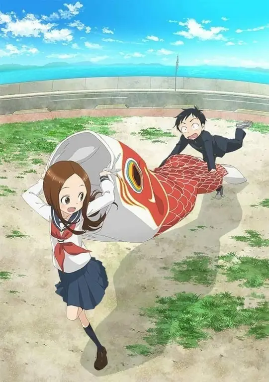 Cuplikan screenshot dari episode 7 season 2 Karakai Jouzu no Takagi-san