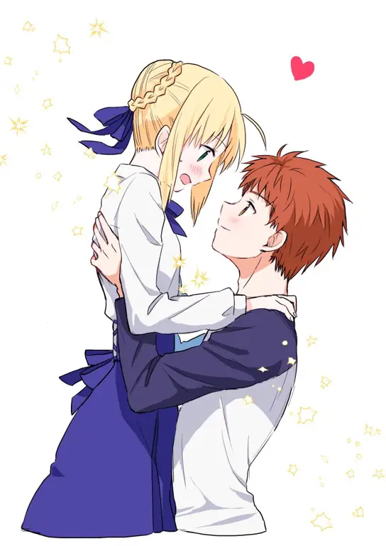 Adegan Saber dan Shirou dari Fate/Stay Night