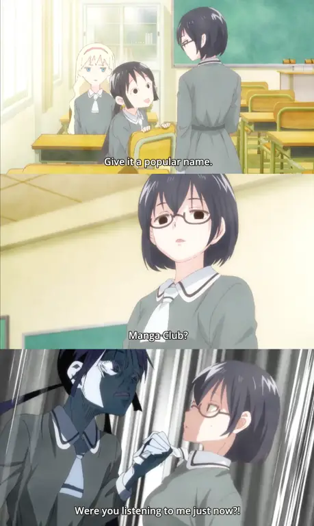 Adegan lucu dari anime Asobi Asobase