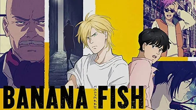 Screenshot dari beberapa adegan anime Banana Fish.