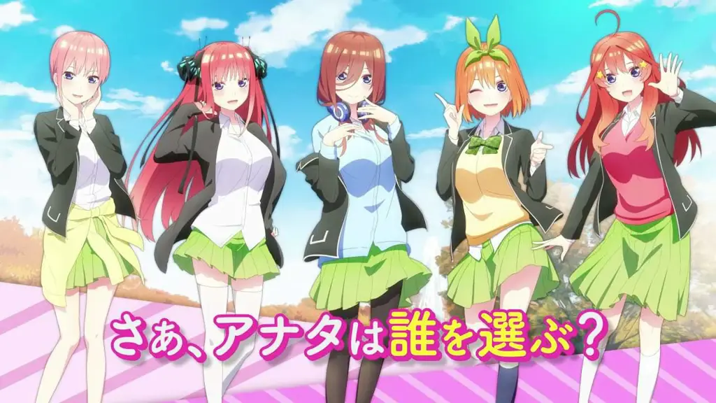 Adegan penutup Go Toubun no Hanayome Season 2