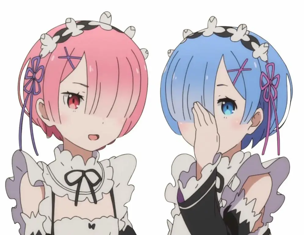 Adegan Ram dan Rem dalam anime Re:Zero