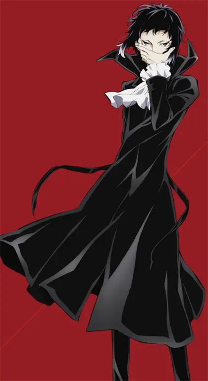 Gambar Akutagawa Ryunosuke dari anime Bungou Stray Dogs