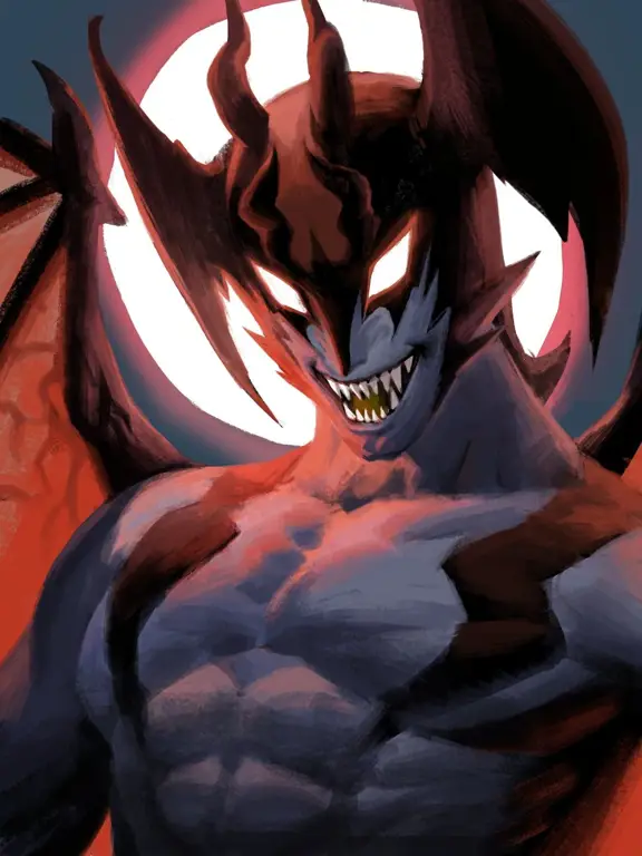 Gambar Amon dari Devilman Crybaby