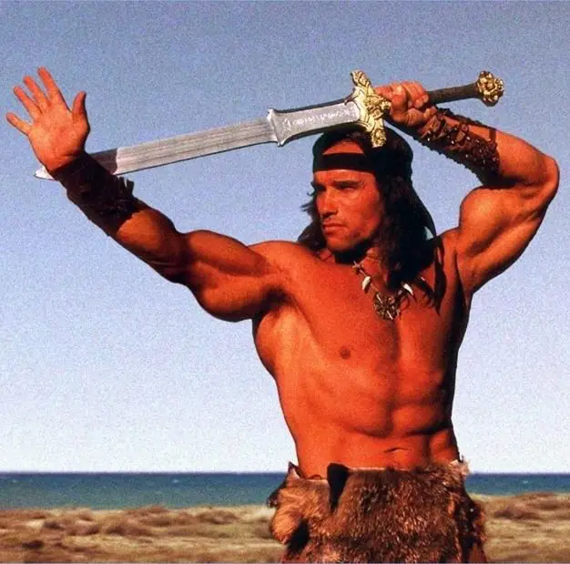 Arnold Schwarzenegger sebagai Conan the Barbarian