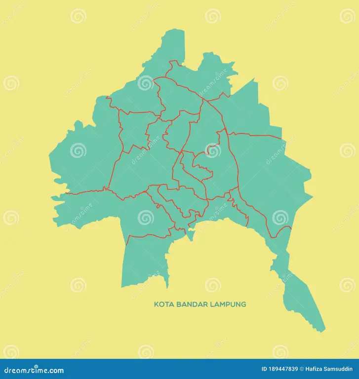 Pemandangan Kota Bandar Lampung yang ramai dan modern