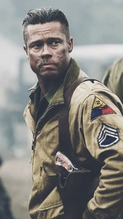 Brad Pitt sebagai Wardaddy dalam film Fury