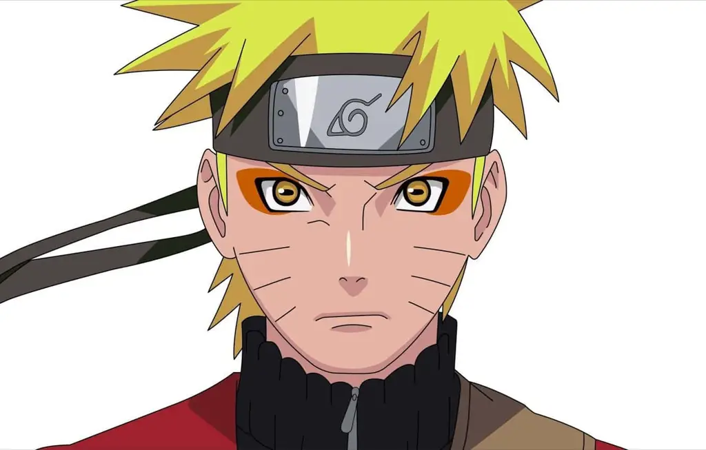 Ekspresi wajah Naruto yang bertekad