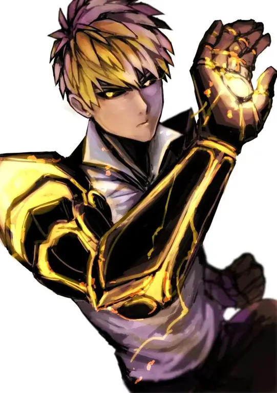 Gambar Genos dari One Punch Man