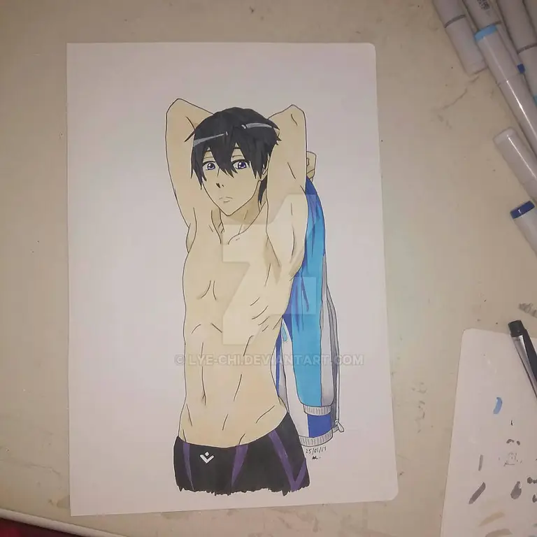 Gambar Haruka Nanase dari anime Free! Iwatobi Swim Club