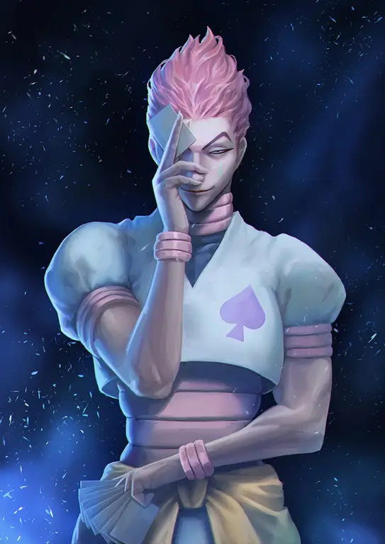 Hisoka, salah satu karakter antagonis di Hunter x Hunter