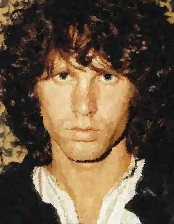 Potret Jim Morrison, vokalis The Doors