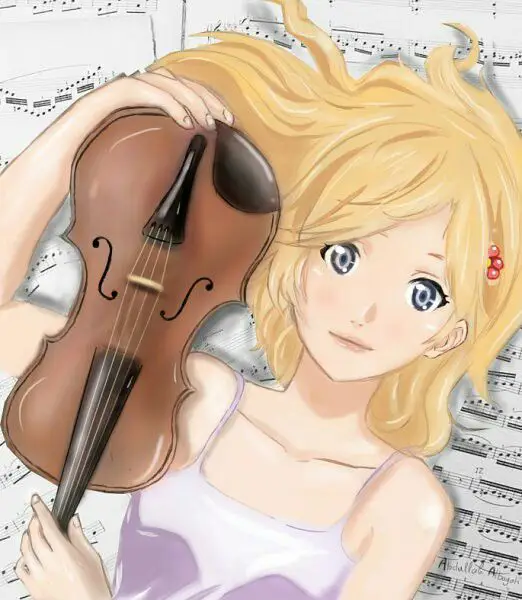 Gambar Kaori Miyazono dari Shigatsu wa Kimi no Uso