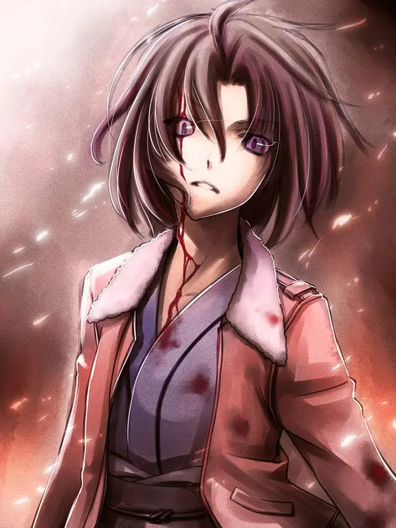 Gambar Shiki Ryougi dari Kara no Kyoukai