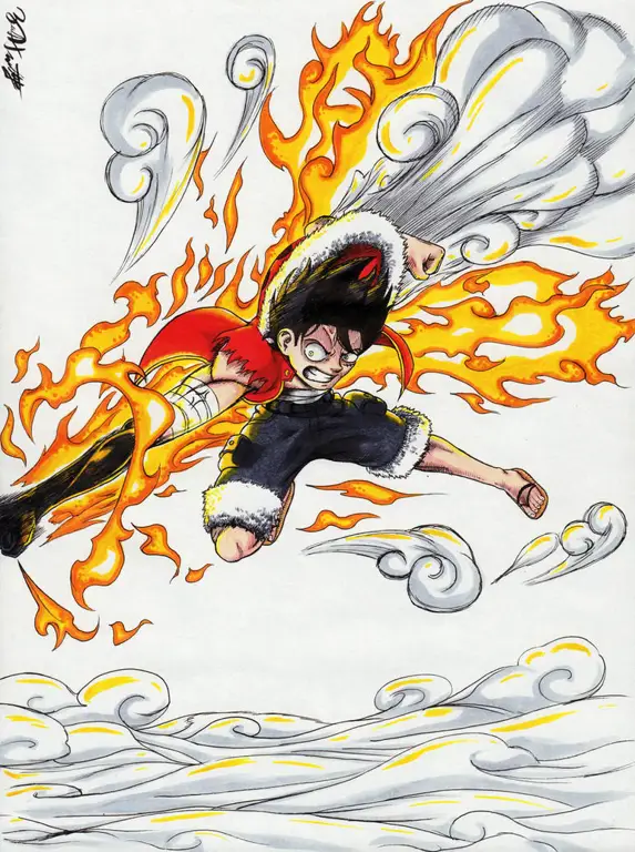 Potret Luffy dalam adaptasi live action Luffy dalam versi live action One Piece