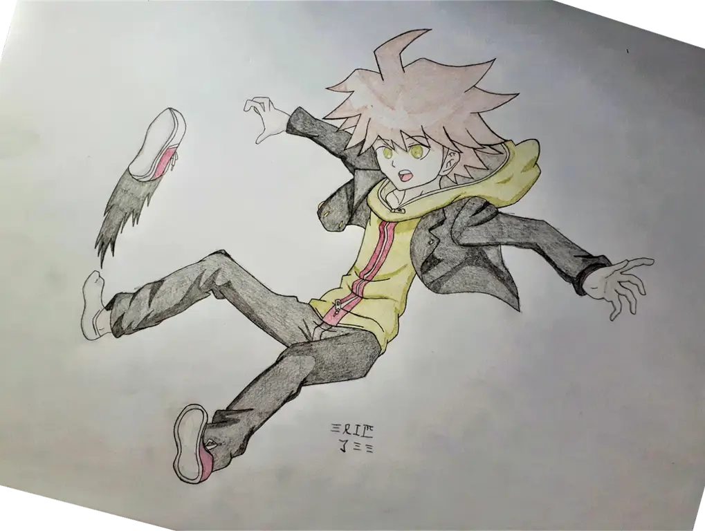 Gambar Makoto Naegi dari game Danganronpa