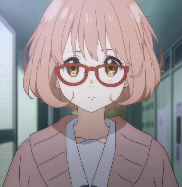 Gambar Mirai Kuriyama dari Kyoukai no Kanata