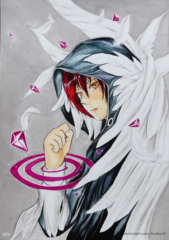 Gambar Mirai Kakehashi, karakter utama anime Platinum End