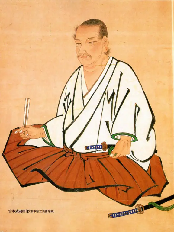 Potret Musashi Miyamoto yang kharismatik Potret Musashi Miyamoto dalam komik Vagabond