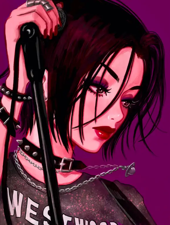 Ilustrasi Nana Osaki dari anime Nana