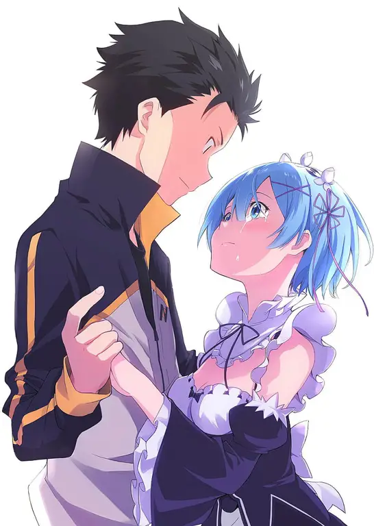 Gambar Natsuki Subaru dari anime Re:Zero