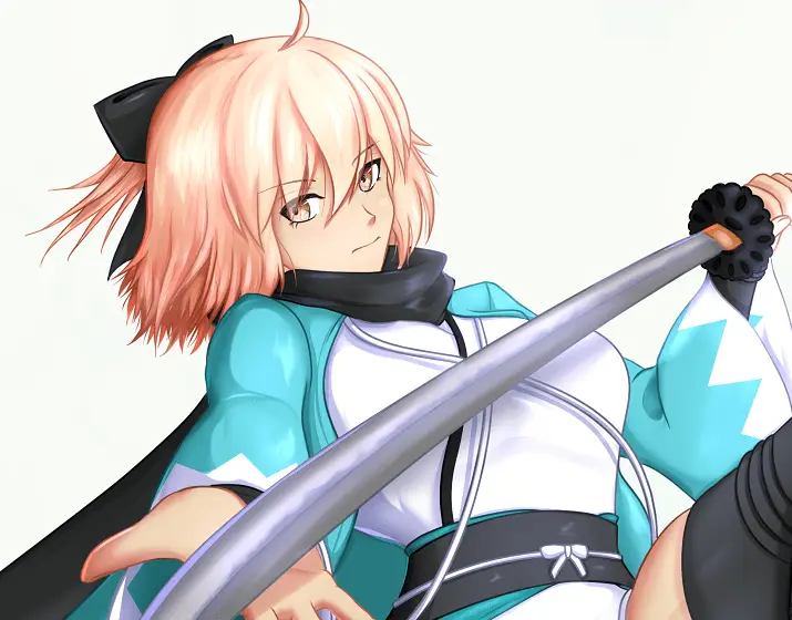 Ilustrasi Okita Souji dari Samurai X