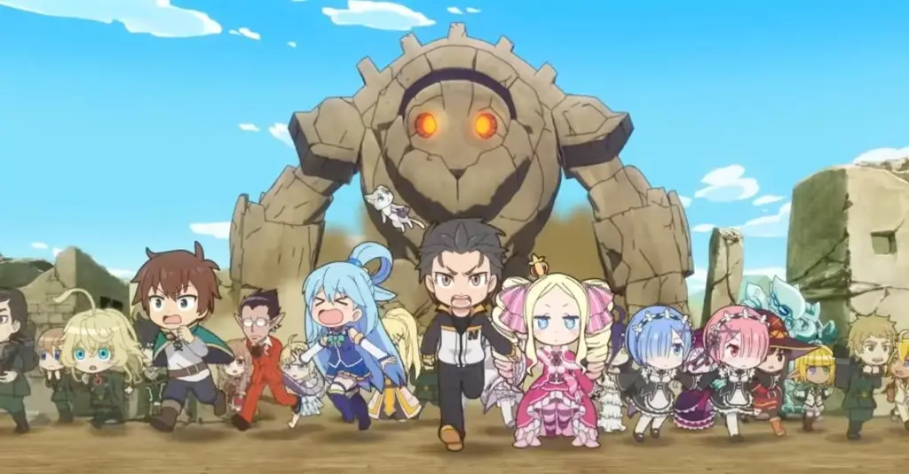 Karakter-karakter utama Isekai Quartet