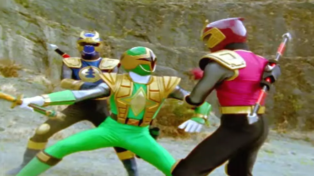 Para Ninja Ranger dalam berbagai pose