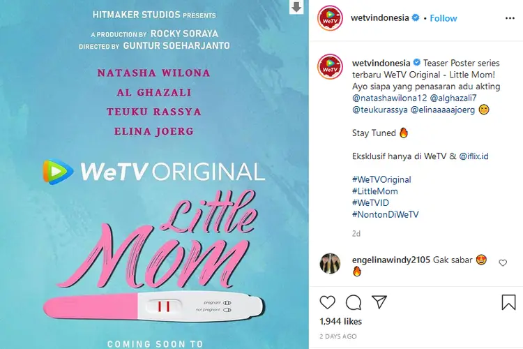 Foto dibalik layar pembuatan series Little Mom