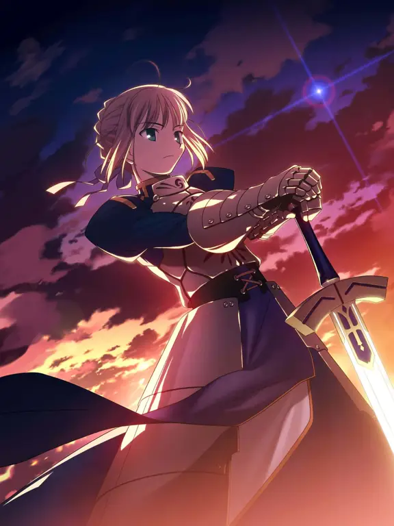 Gambar Saber dari Fate Stay Night