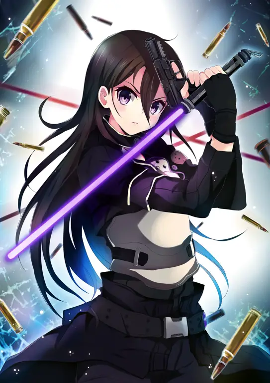 Gambar Saika Totsuka dari Gun Gale Online