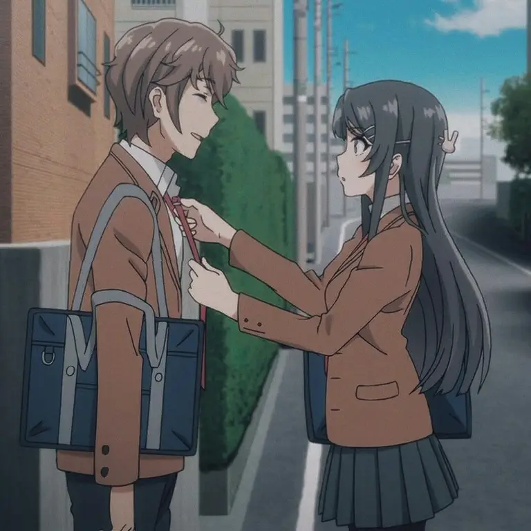 Sakuta dan Mai dalam film Seishun Buta Yarou wa Bunny Girl Senpai Movie