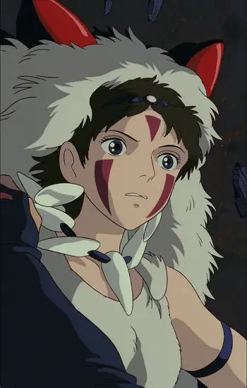 San, sang Putri Mononoke, dalam film Princess Mononoke.