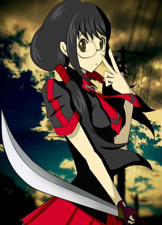 Gambar Saya Kisaragi dari anime Blood-C