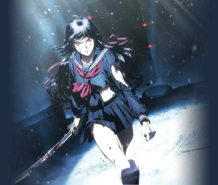 Gambar Saya Kisaragi dari anime Blood-C