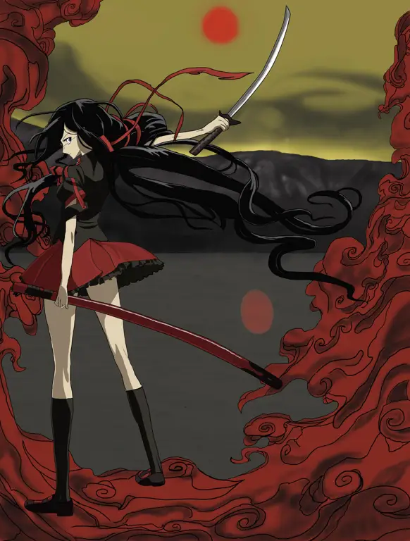 Gambar Saya Kisaragi dari anime Blood C