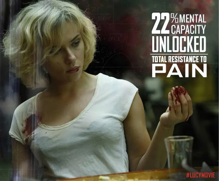 Scarlett Johansson sebagai Lucy dalam film Lucy