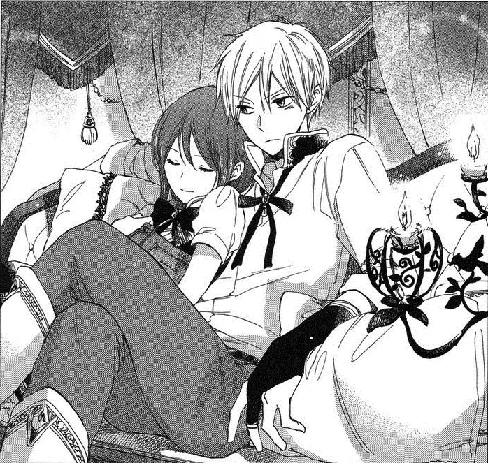 Shirayuki dan Pangeran Zen dalam Akagami no Shirayuki Hime